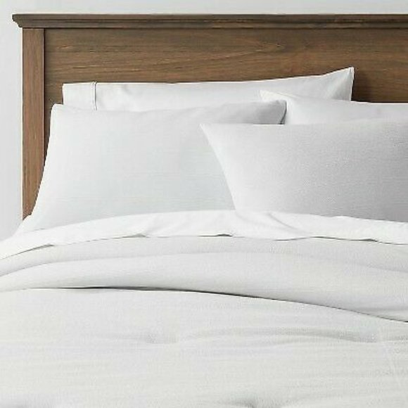 Classic King 100% Cotton Comforter set Light Gray  NWT - Picture 1 of 2